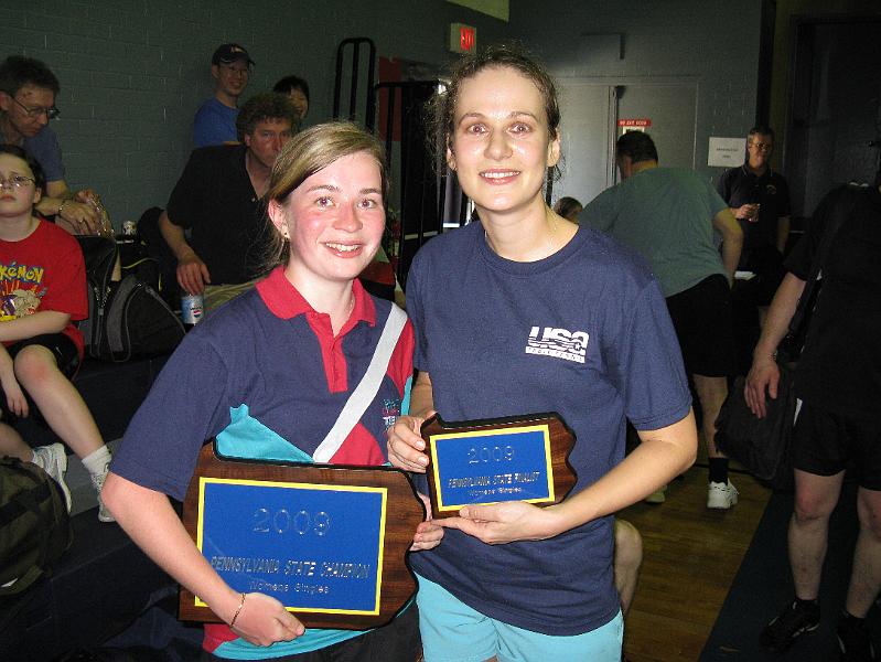 IMG_7111.JPG - 2009 Pa Stat Champ; Katja and runner up; Nadya